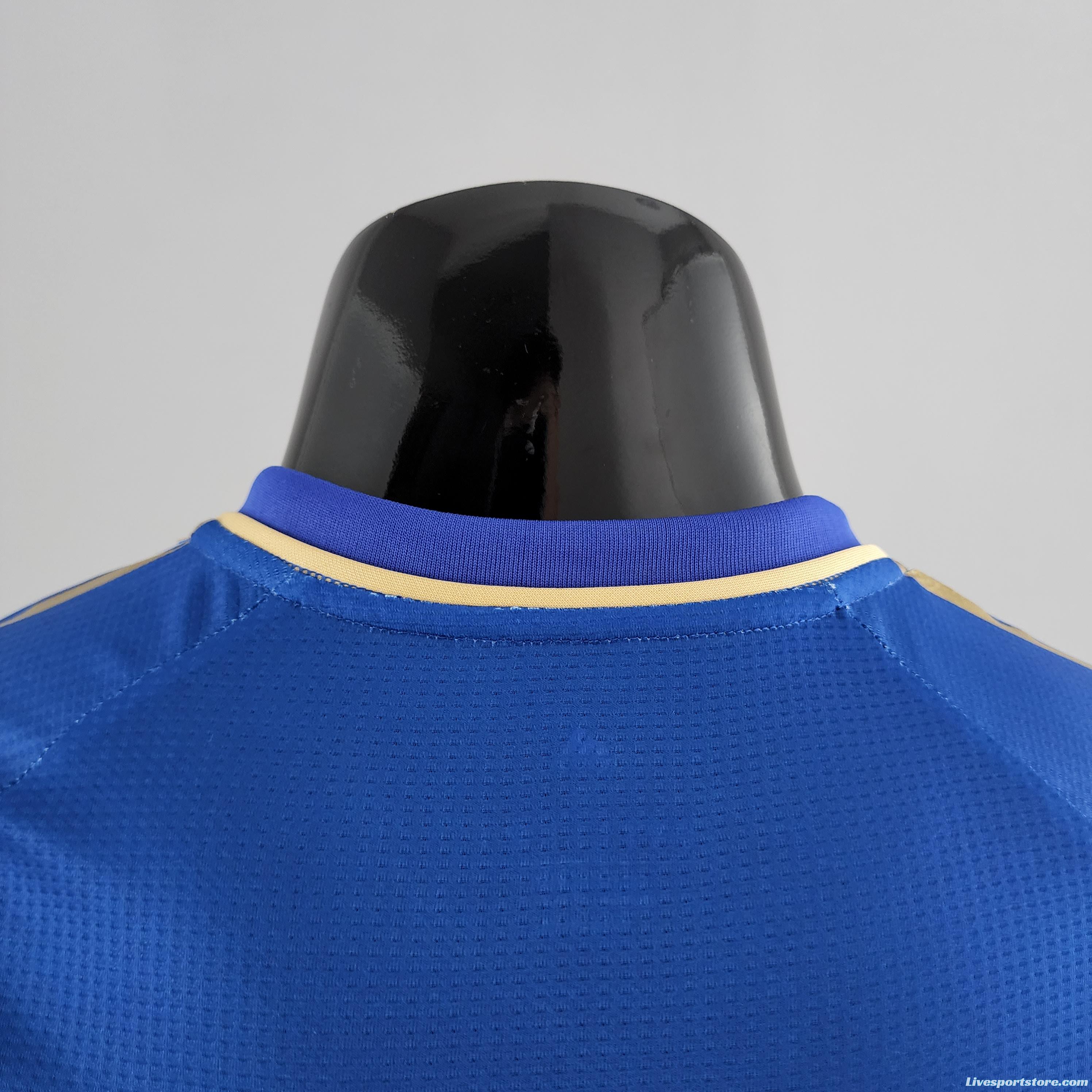 Player Version 22/23 Lyon Forth Blue Soccer Jersey