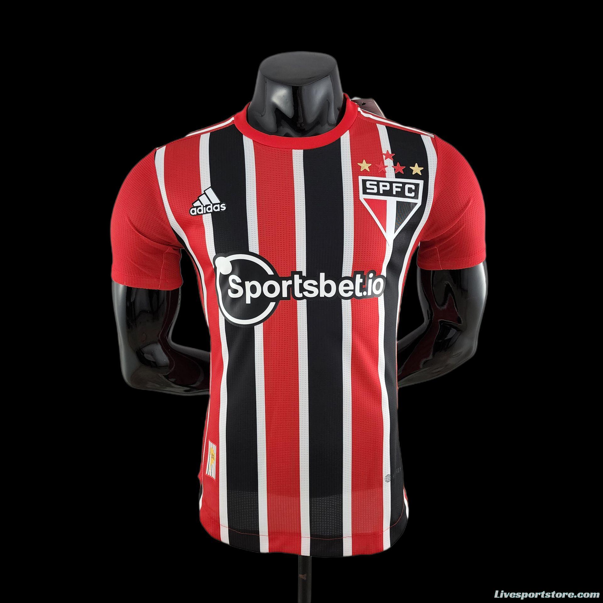 Player Version 22/23 Sao Paulo Away Soccer Jersey