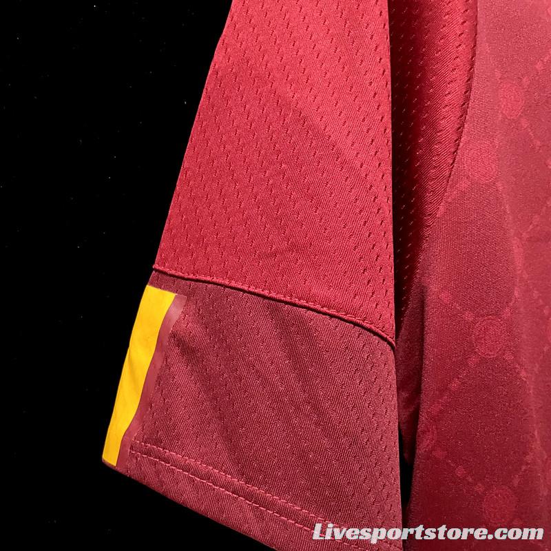 22/23 Roma Home Soccer Jersey