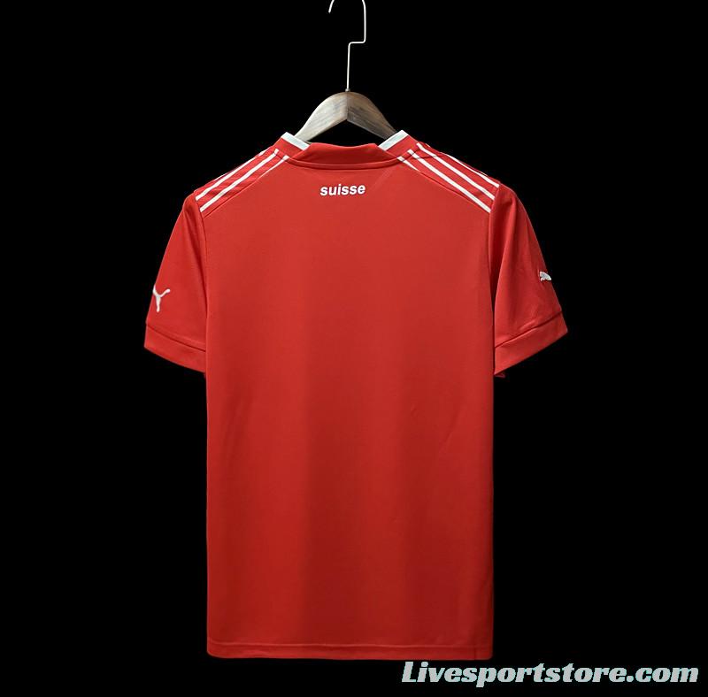 2022 Switzerland Home Soccer Jersey