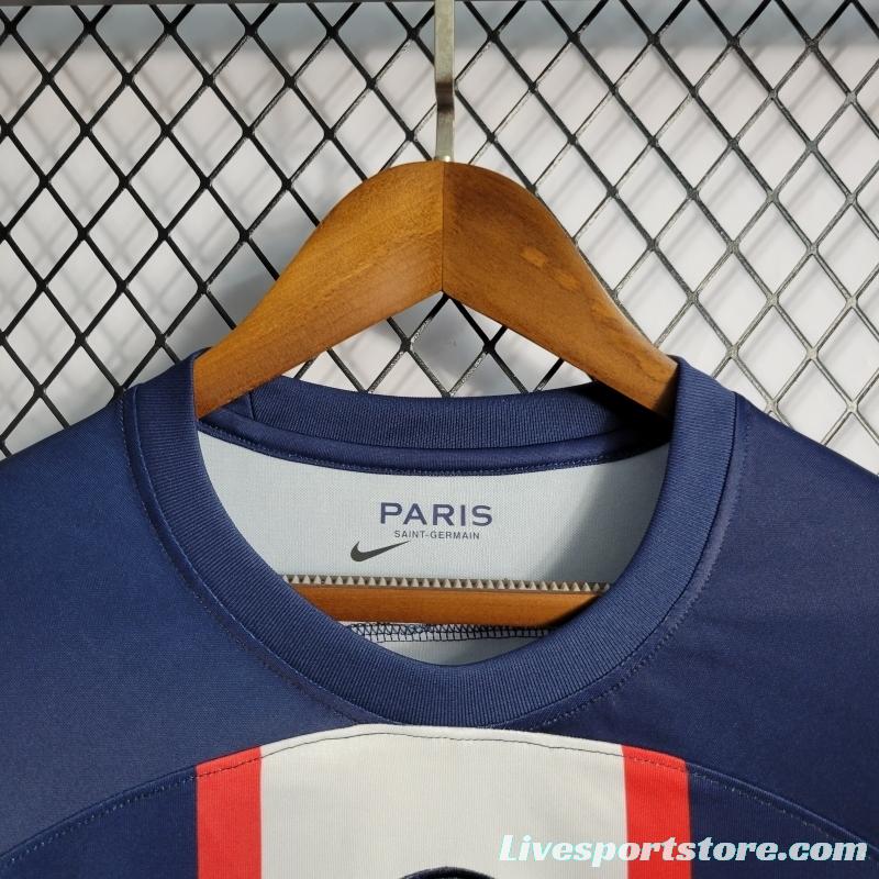 22/23 Long Sleeve PSG Paris Home Soccer Jersey