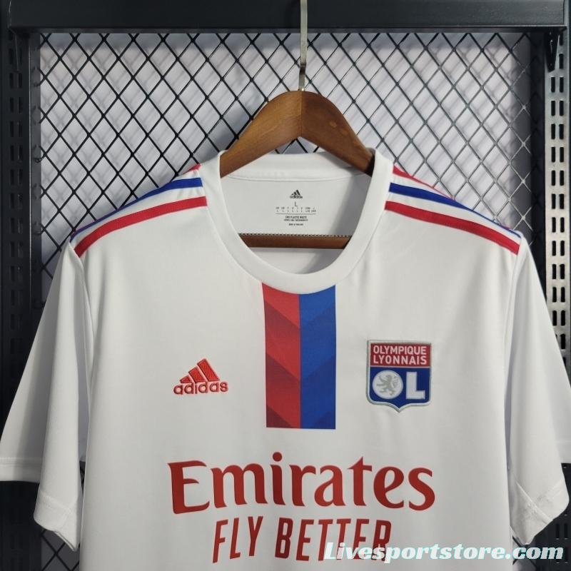 22/23 Olympique Lyonnais Home Soccer Jersey