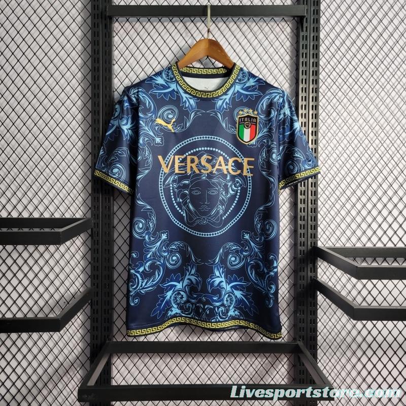 22/23 Italy X Versace Edition Blue Jersey