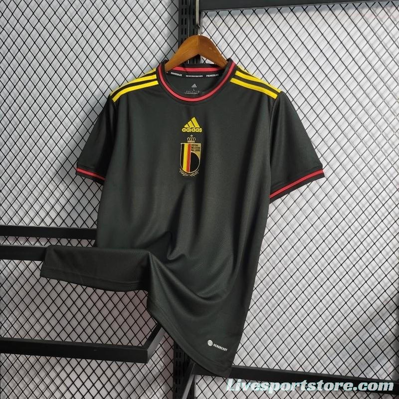 2022 Belgium Away Soccer Jersey