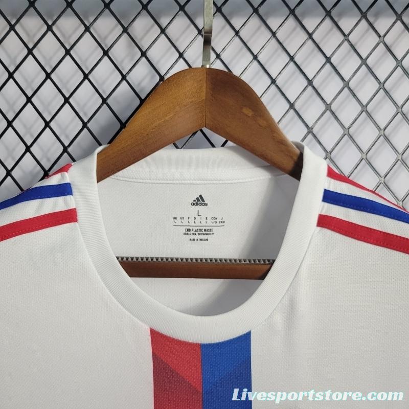 22/23 Olympique Lyonnais Home Soccer Jersey