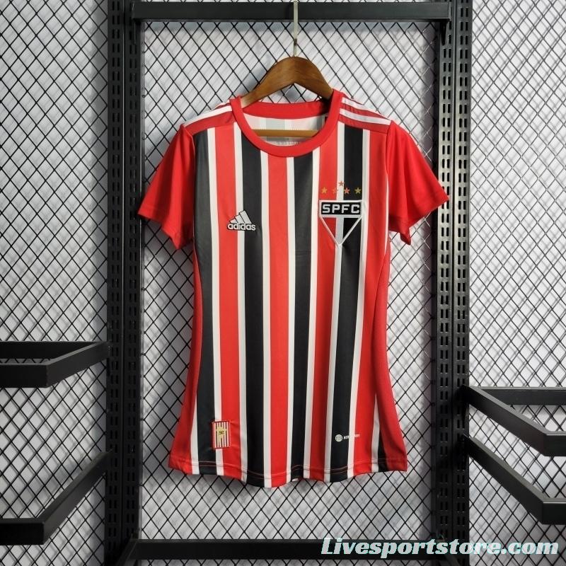 22/23 Woman Sao Paulo Away Soccer Jersey