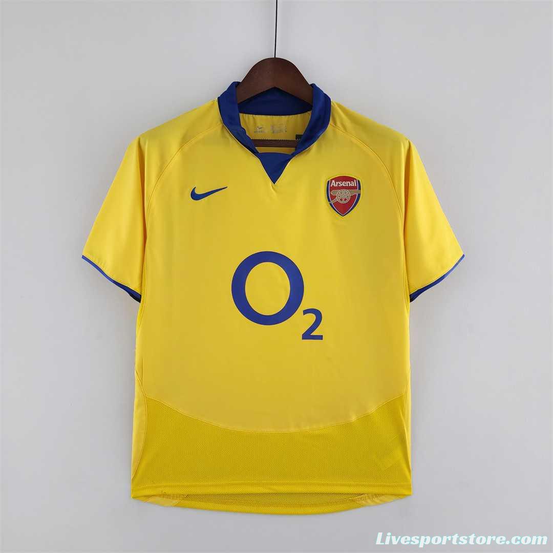 Retro 03-05 Arsenal Away Soccer Jersey