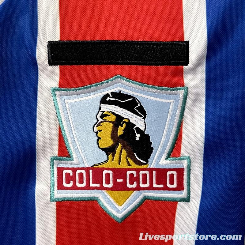 Retro 1986 Colo Colo home Soccer Jersey