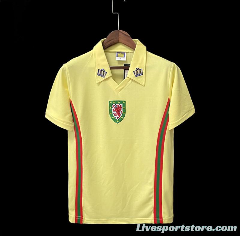 Retro 76/79 Wales away Soccer Jersey