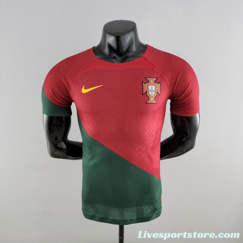 Player Version 2022 Portugal Home Soccer Jersey