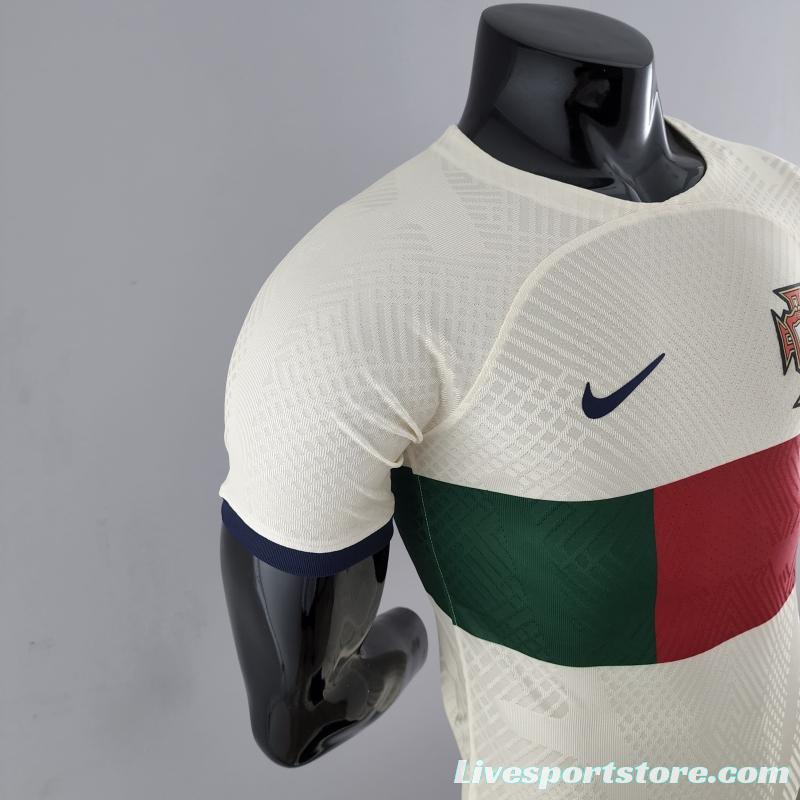 Player Version 2022 Portugal Away Soccer Jersey