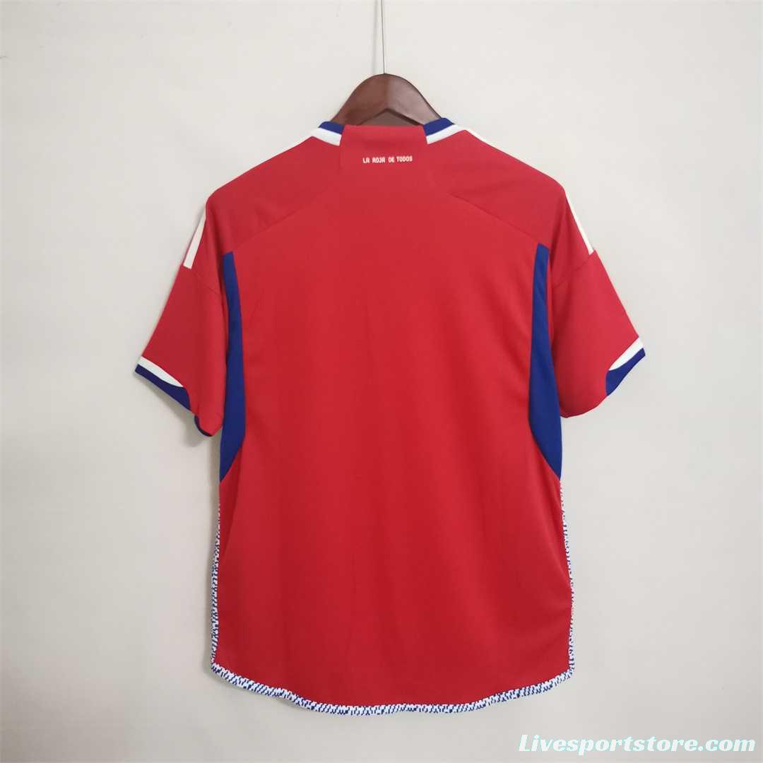 2022 Chile Home Soccer Jersey