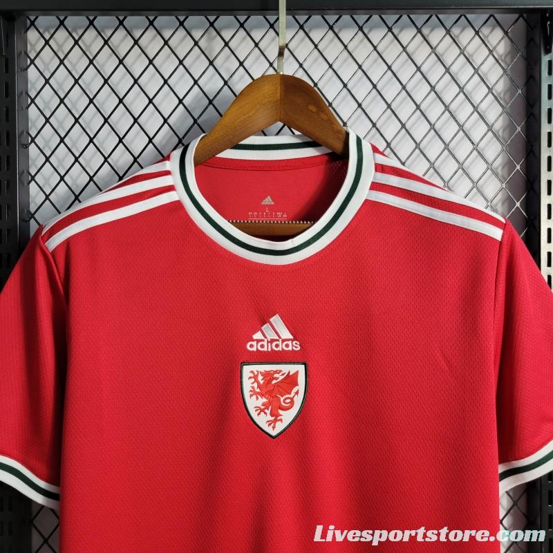 2022 Wales Home Soccer Jersey