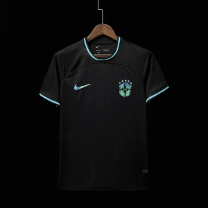 2022 Brazil Black Concept Black Jersey