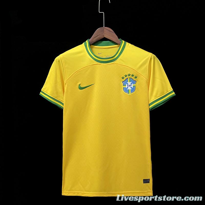 2022 Brazil Black Concept Yellow Jersey