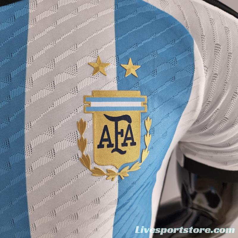 Player Version 2022 Argentina Home Soccer Jersey