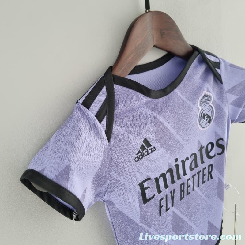 22/23 Real Madrid Away Baby KM#0031 9-12 Soccer Jersey