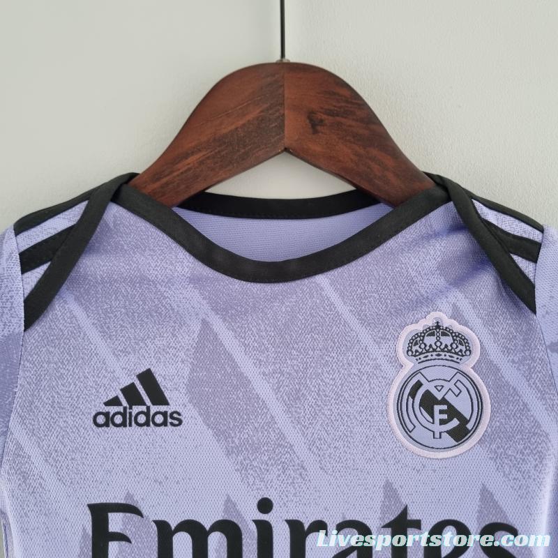 22/23 Real Madrid Away Baby KM#0031 9-12 Soccer Jersey