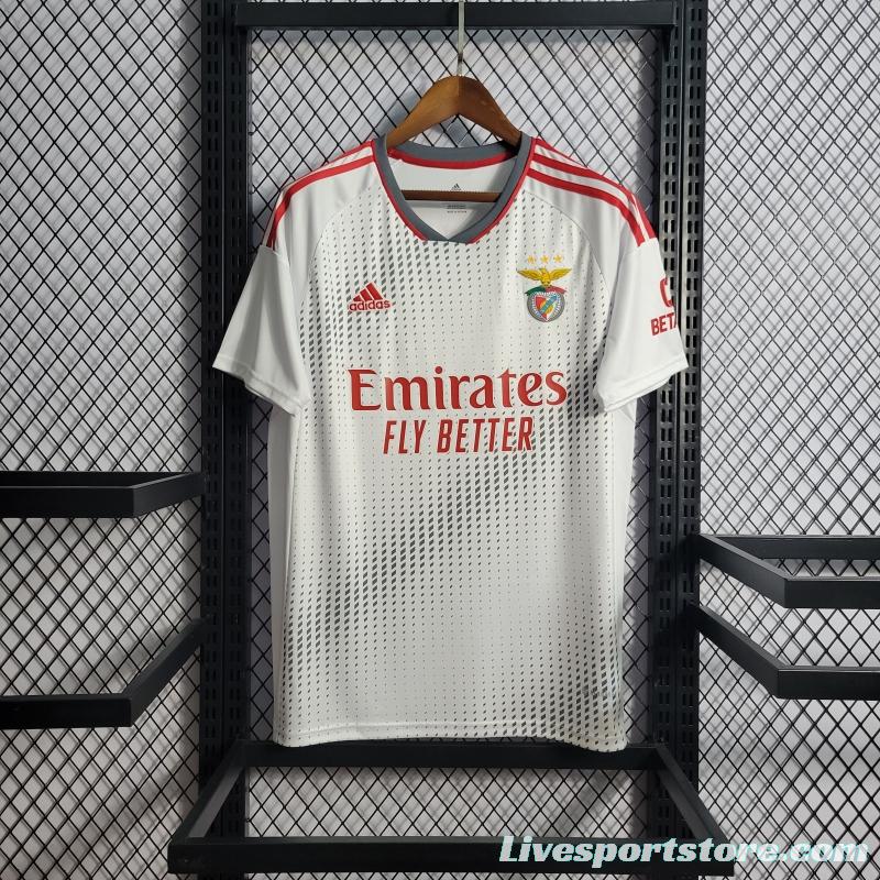 22/23 Benfica Third White Soccer Jersey