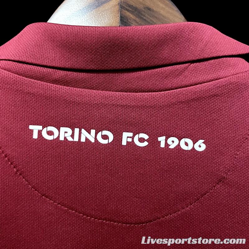 22/23 Torino Home Soccer Jersey