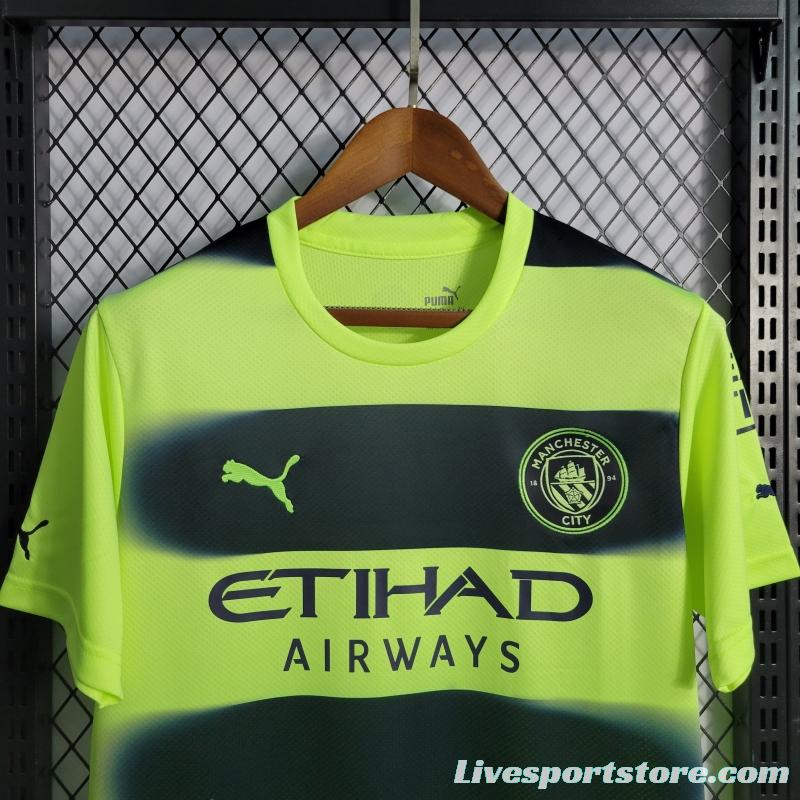 22/23 Manchester City Third Soccer Jersey