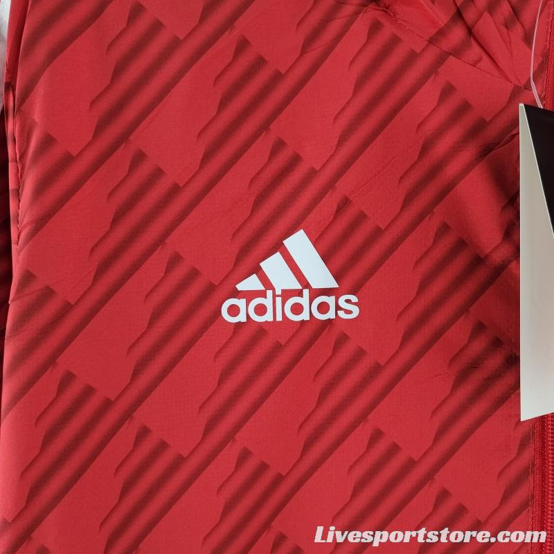 2022 Flamengo Windbreaker Red White Edge