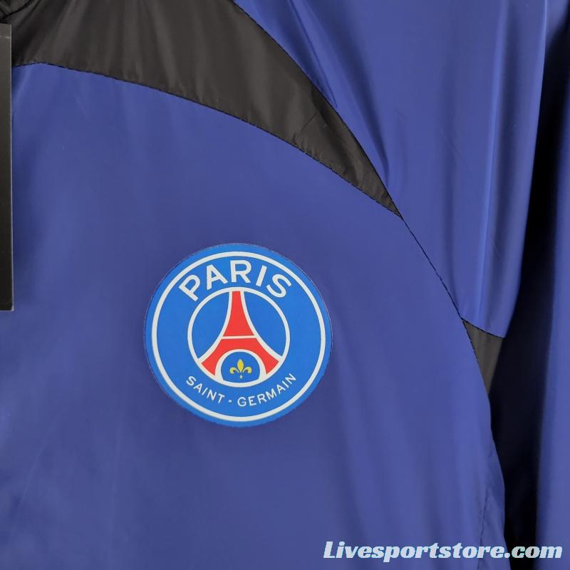 2022 PSG Windbreaker Blue And Black