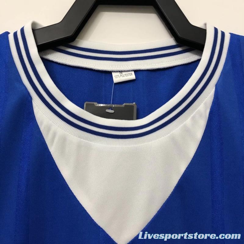 Retro 85/86 Everton Home Soccer Jersey