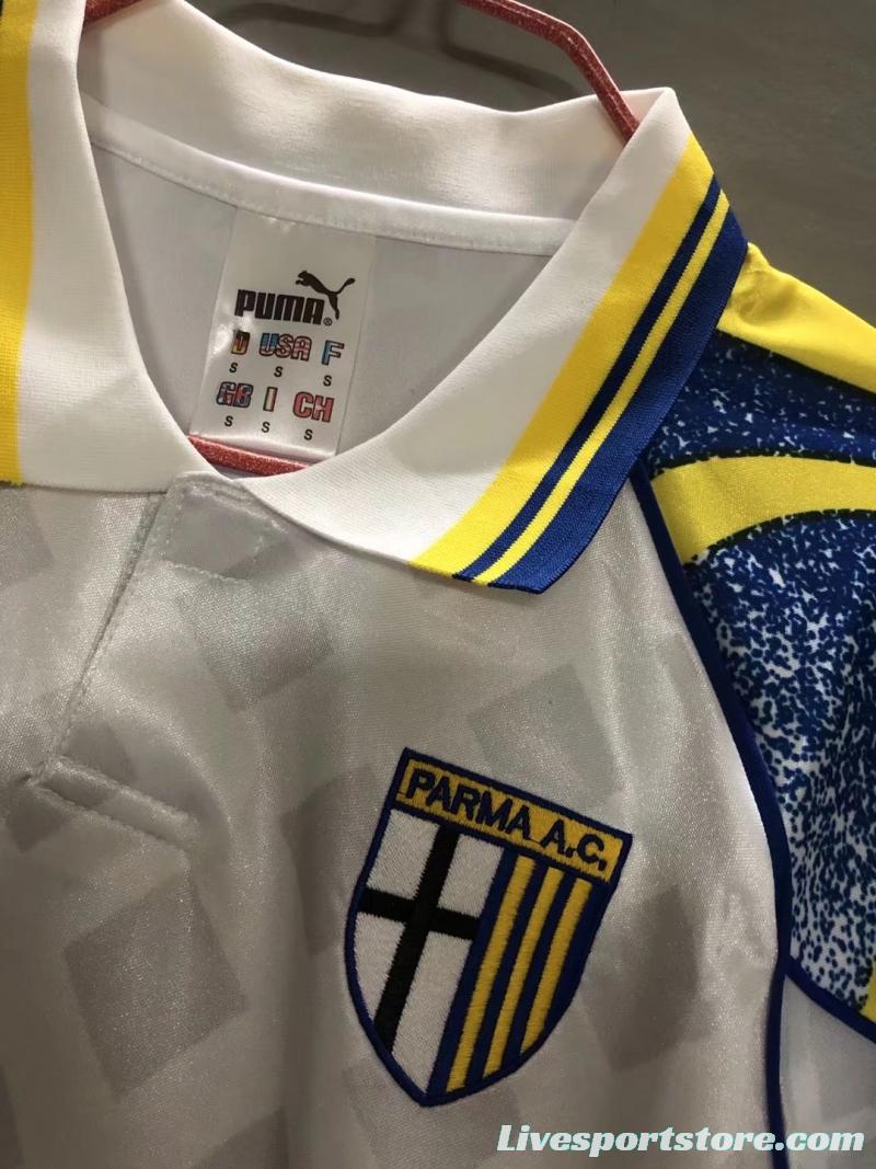 Retro 95/97 Parma Home Soccer Jersey