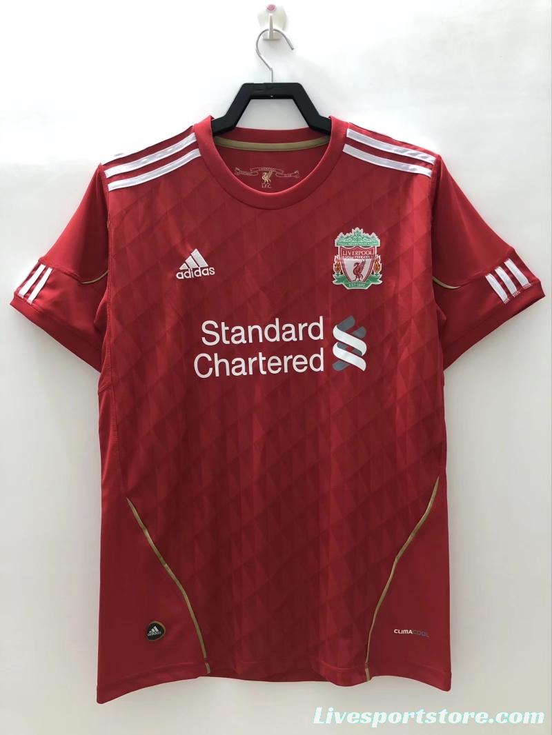 Retro 10/11 Liverpool Home Soccer Jersey