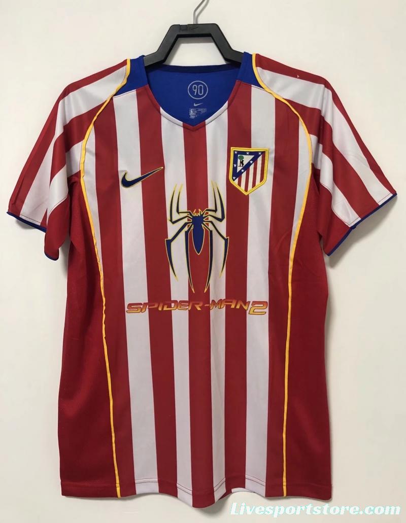 Retro 04/05 Atletico Madrid Home Soccer Jersey