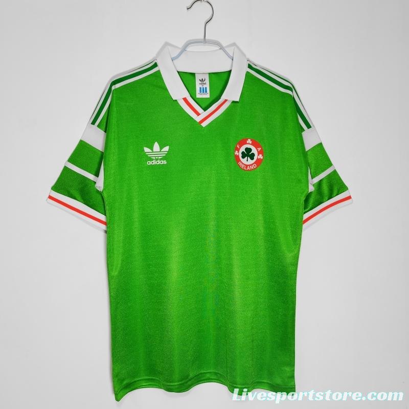 Retro 1988/90 Ireland Home Soccer Jersey