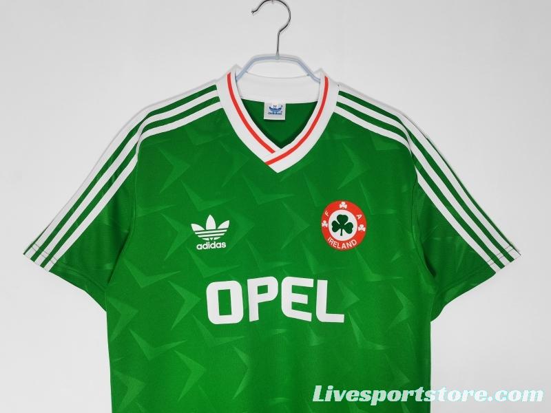 Retro 1990/92 Ireland Home Soccer Jersey