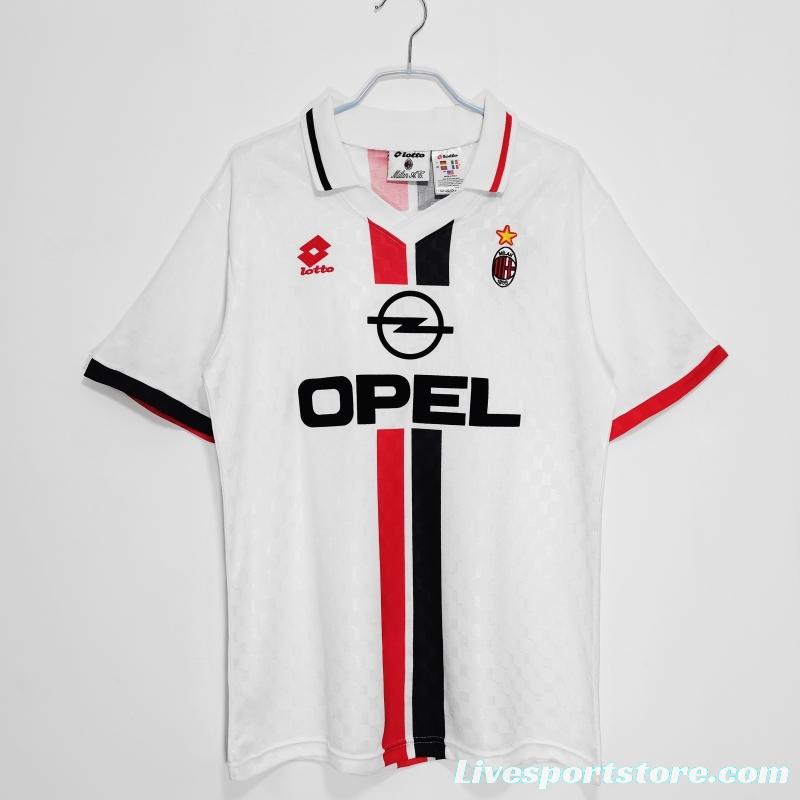 Retro 1995/96 AC Milan Away Soccer Jersey