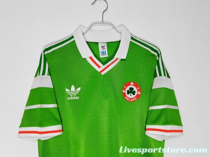 Retro 1988/90 Ireland Home Soccer Jersey