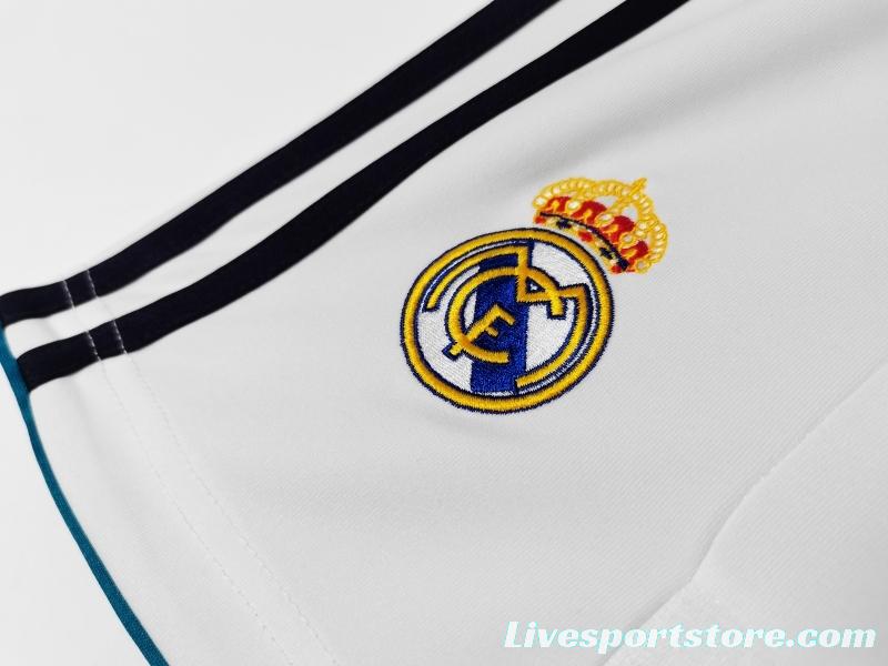 Retro 2012/13 Real Madrid Home Shorts Soccer Jersey