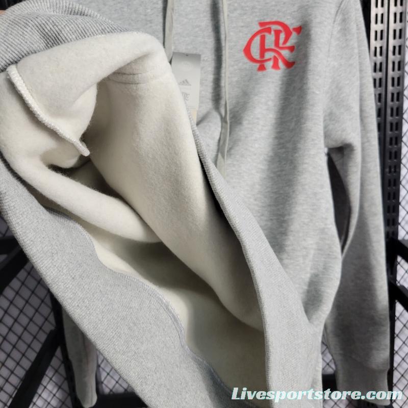 2022 Flamengo Men's And Women's Hoodie Grey