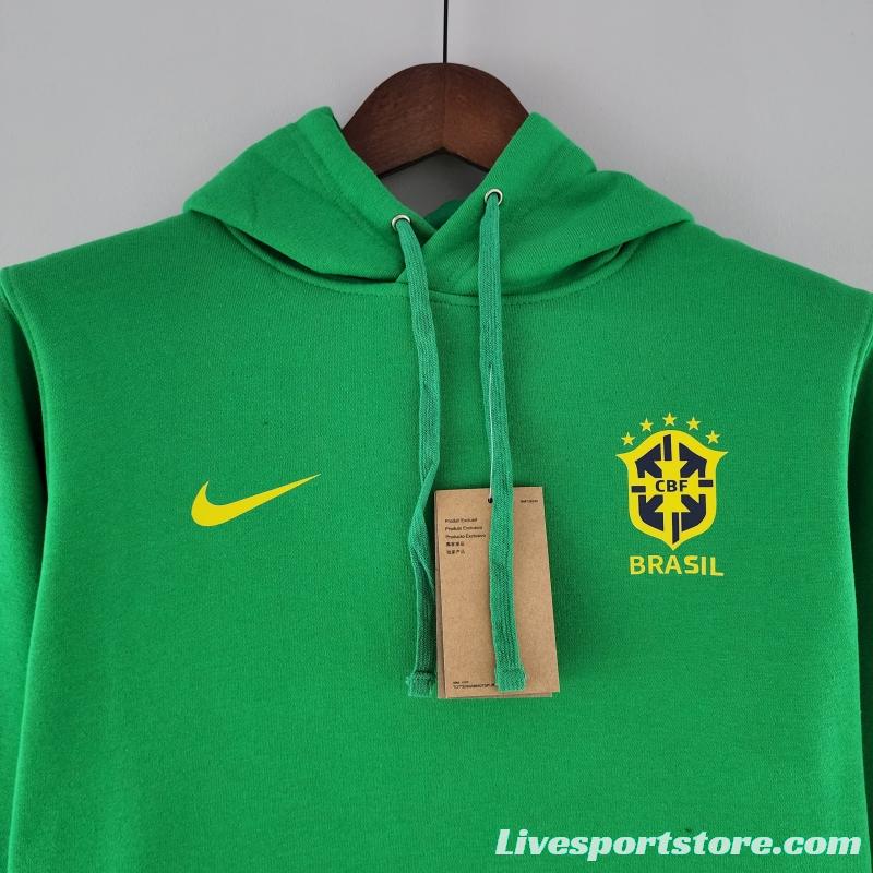 2022 Brazil Hoodie Green