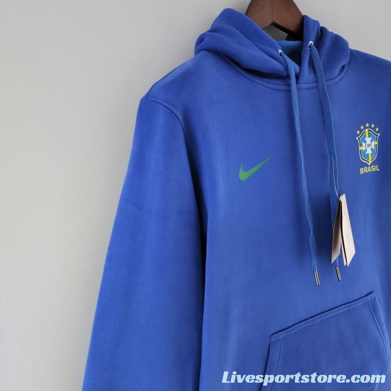 2022 Brazil Hoodie Blue