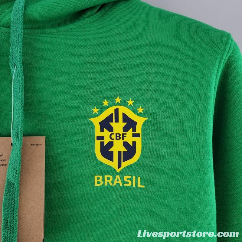 2022 Brazil Hoodie Green