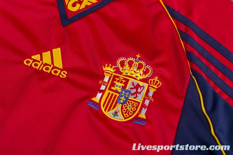 Retro 1998 Spain Home Soccer Jersey