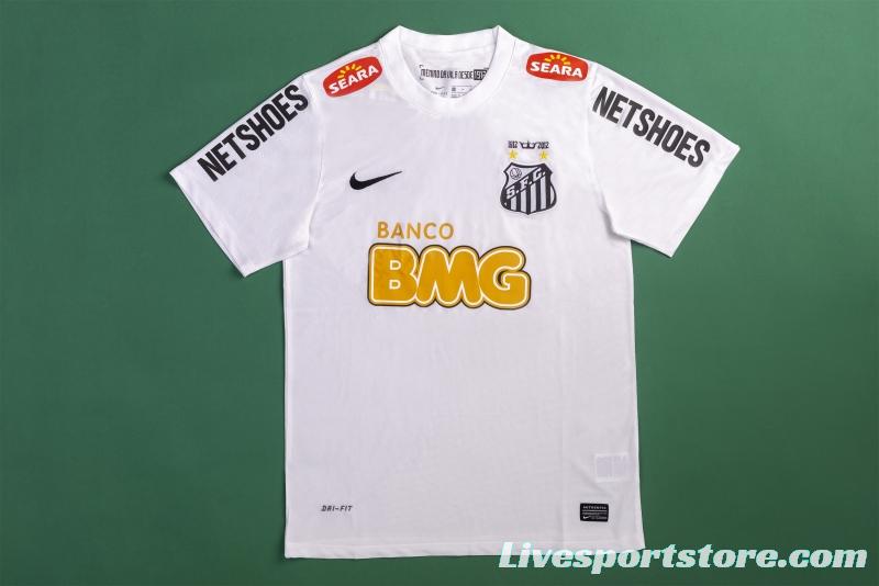 RETRO 12/13 Santos Home Soccer Jersey