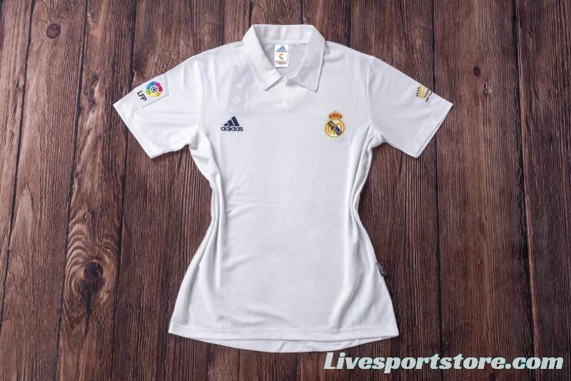 RETRO 01/02 Real Madrid Home Champion League Jersey (No Sponsor)