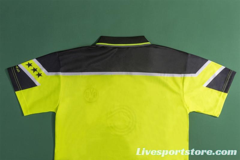 RETRO 96/97 Dortmund Champions League Home Soccer Jersey