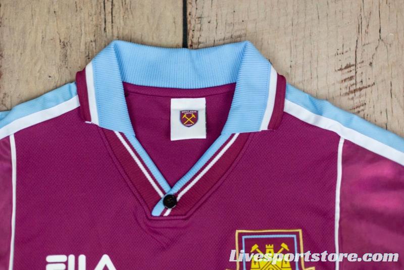 Retro 99/01 West ham United Home Soccer Jersey