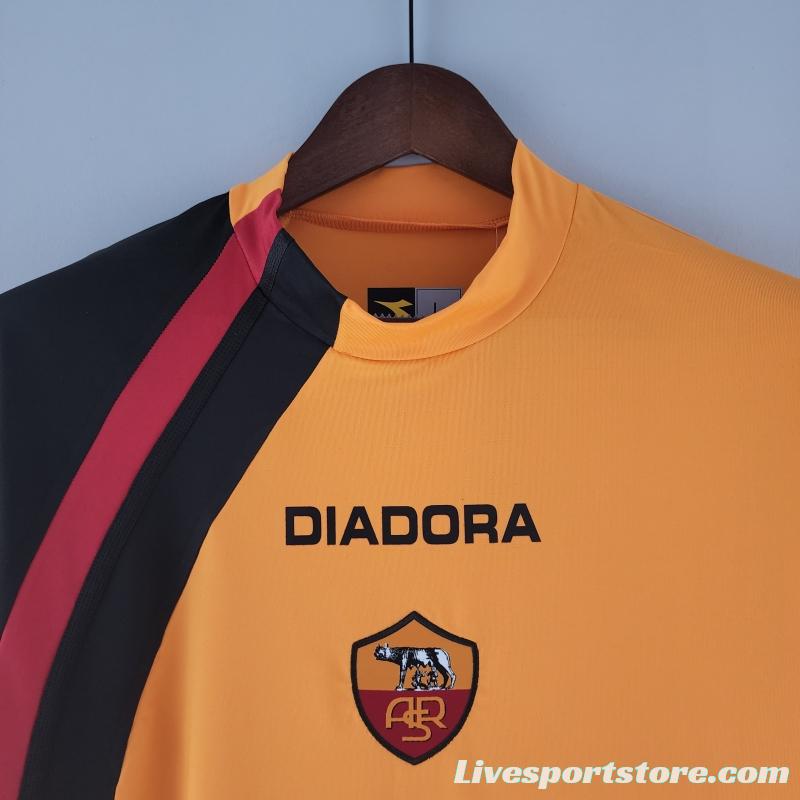 Retro 05/06 Long Sleeve Roma Home Soccer Jersey