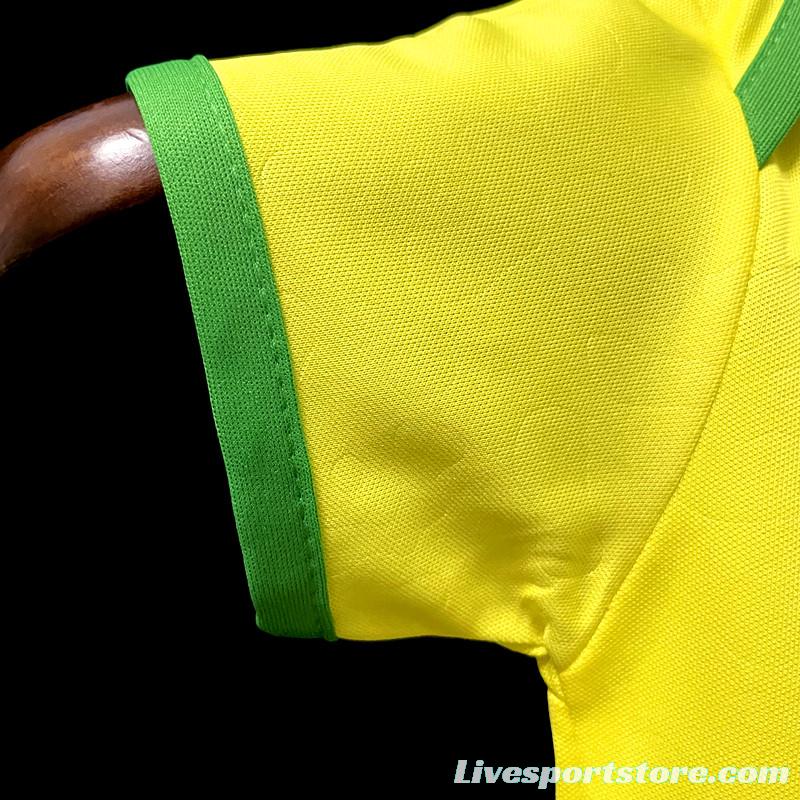 2022 Brazil Home Baby Soccer Jersey