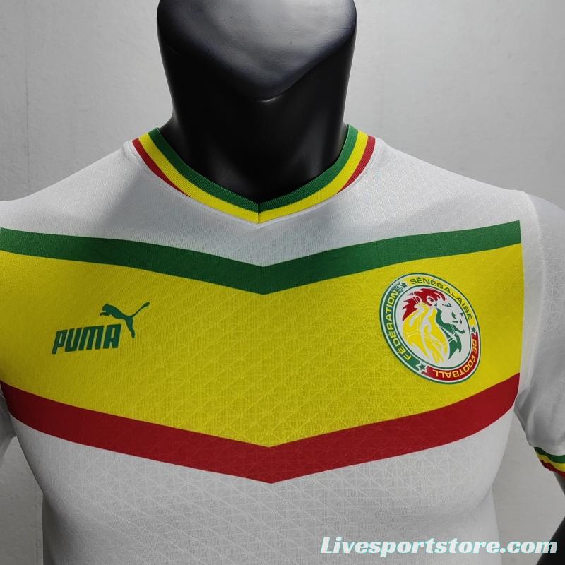 Player Version 2022 Senegal Home Soccer Jersey