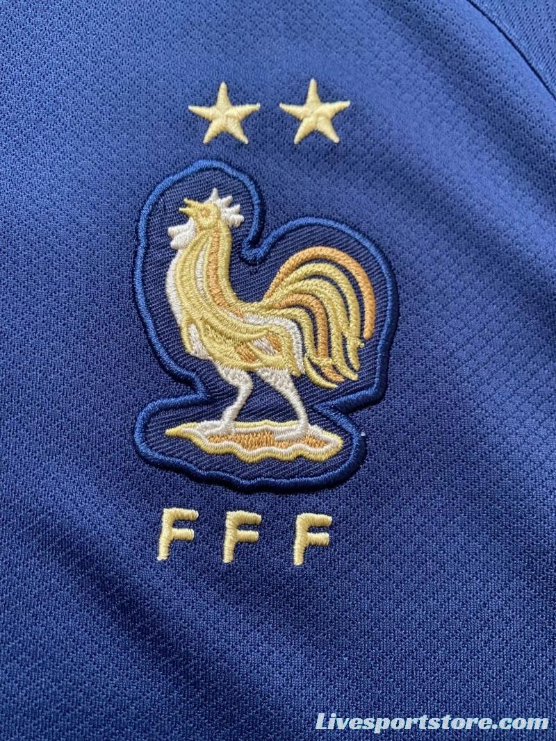 2022 France Home Woman Soccer Jersey