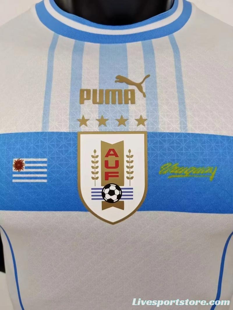 Player Version 2022 Uruguay Home Soccer Jersey